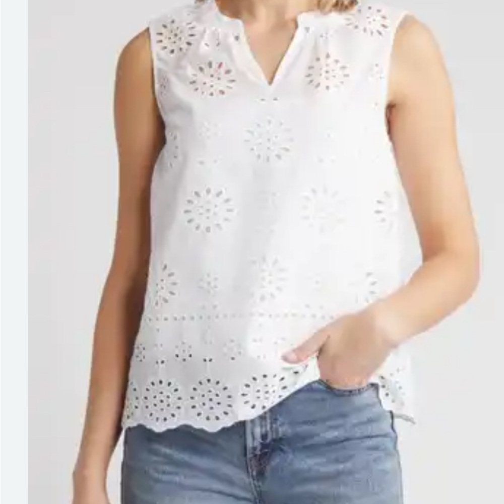 Caslon eyelet top size S
